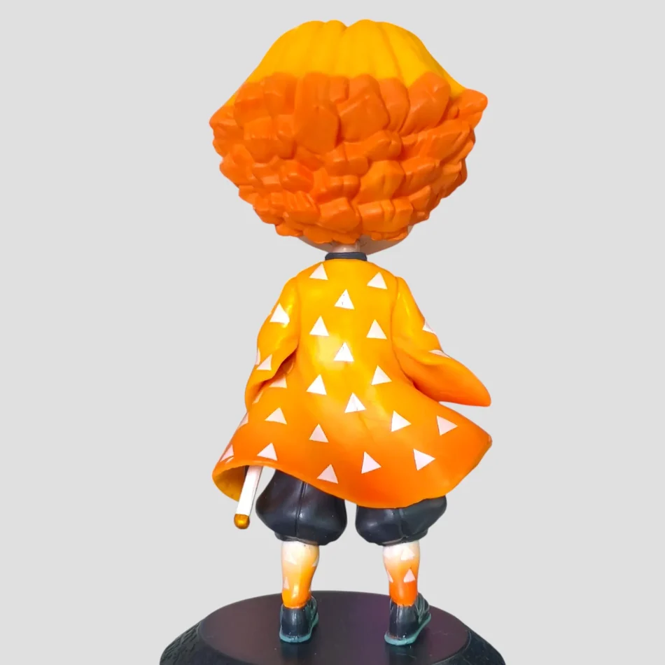 Figurine Agatsuma Zenitsu 27 Cm – PVC Lumineux, Base LED, Collection Demon Slayer – Cadeau Fan Anime