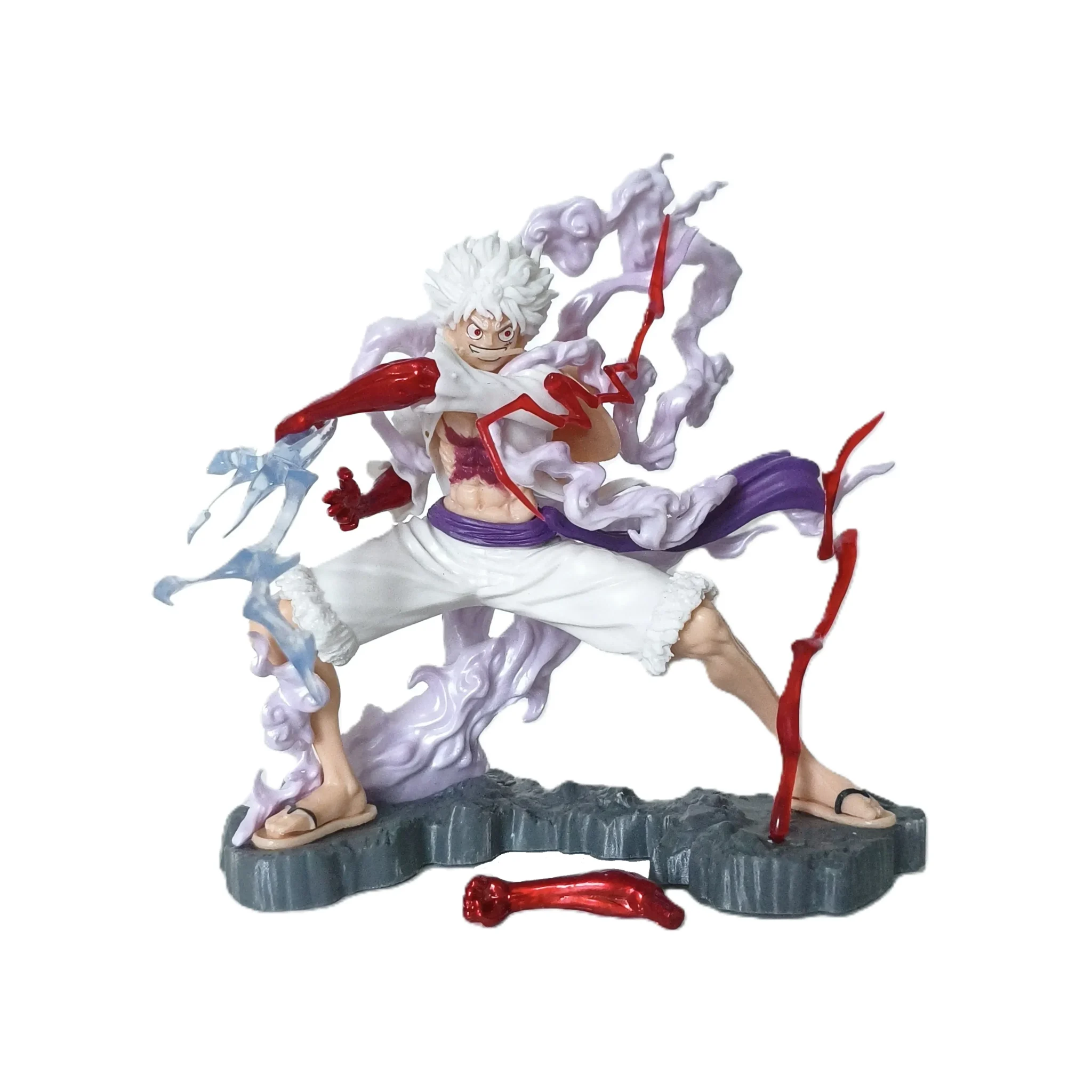 ONE PIECE Figurine Monkey D Luffy Gear 5 Haki + Foudre