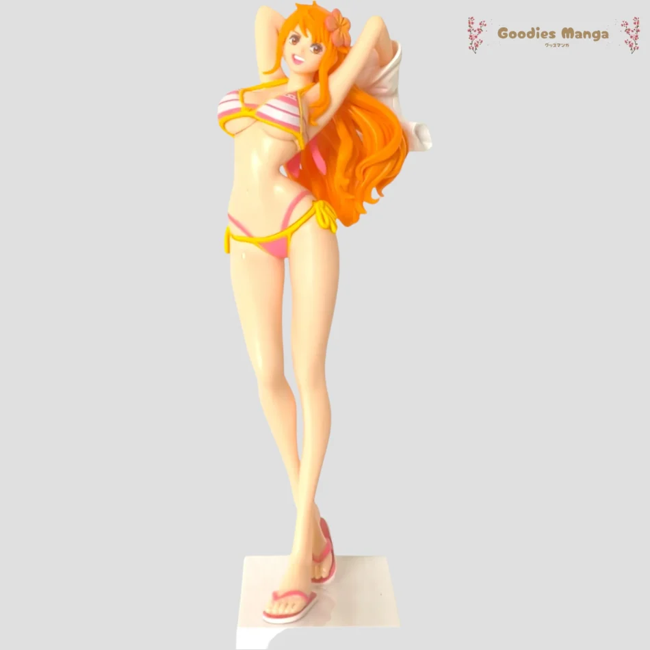 Figurine Nami – Bikini Rose – One Piece de face
