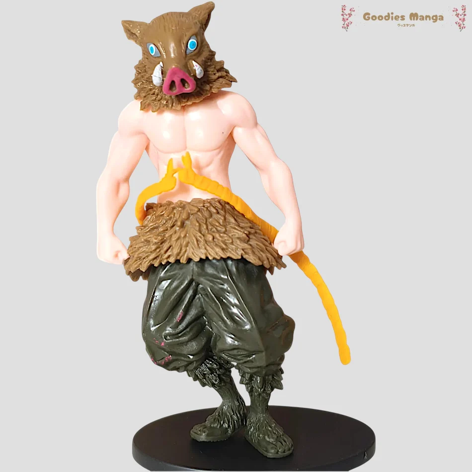Figurine Inosuke Hashibira avec son masque Demon Slayer de face