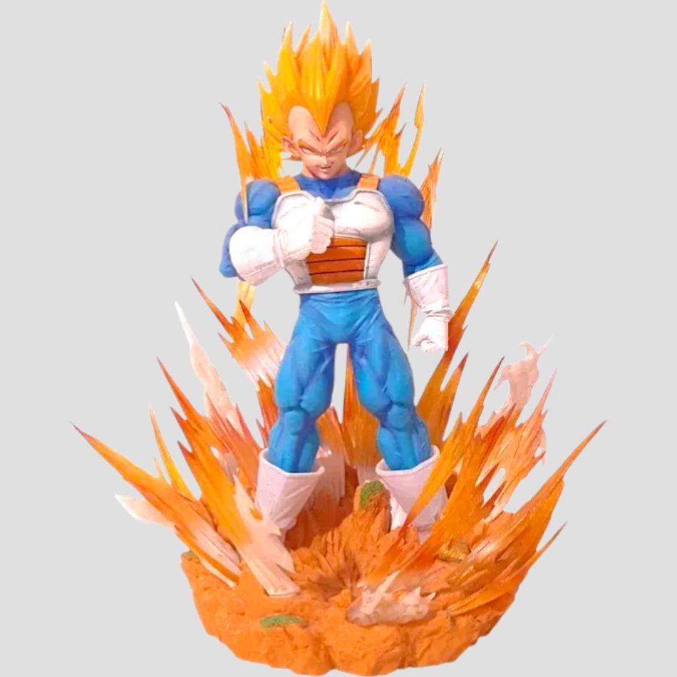Figurine Vegeta Super Saiyan - Dragon Ball 36 cm de face