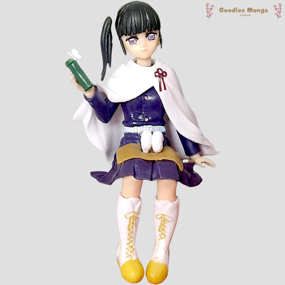 Figurine Kanao Tsuyuri assise mangeant un Onigiri – Demon Slayer de face