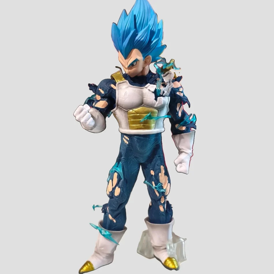 Figurine Vegeta Super Saiyan Blue 26 cm - Armure cassée Dragon Ball de face