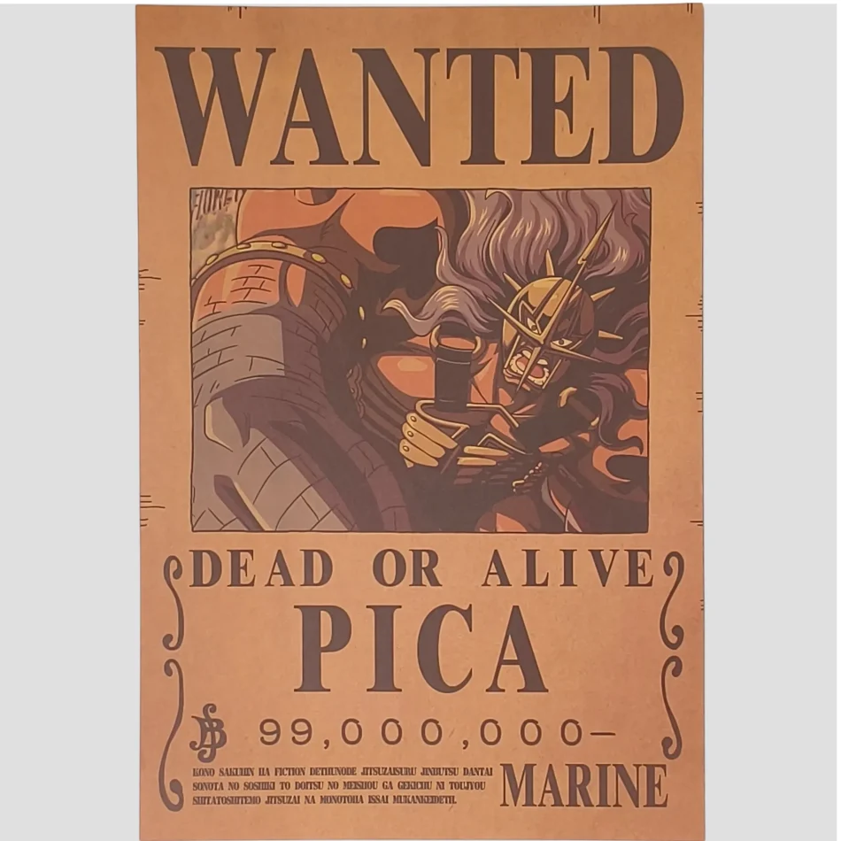 Affiche murale One Piece - Avis de recherche Pica