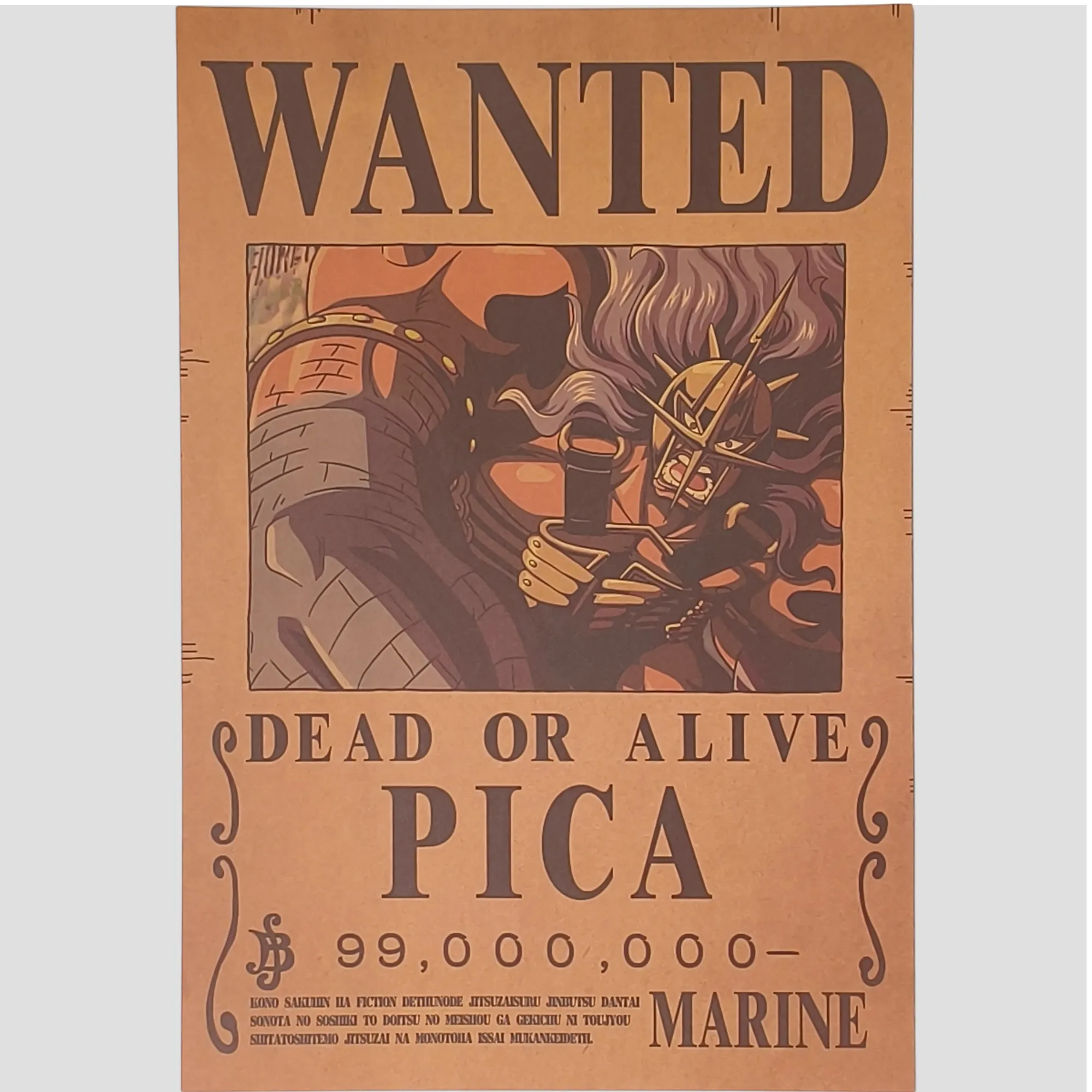 Affiche murale One Piece - Avis de recherche Pica
