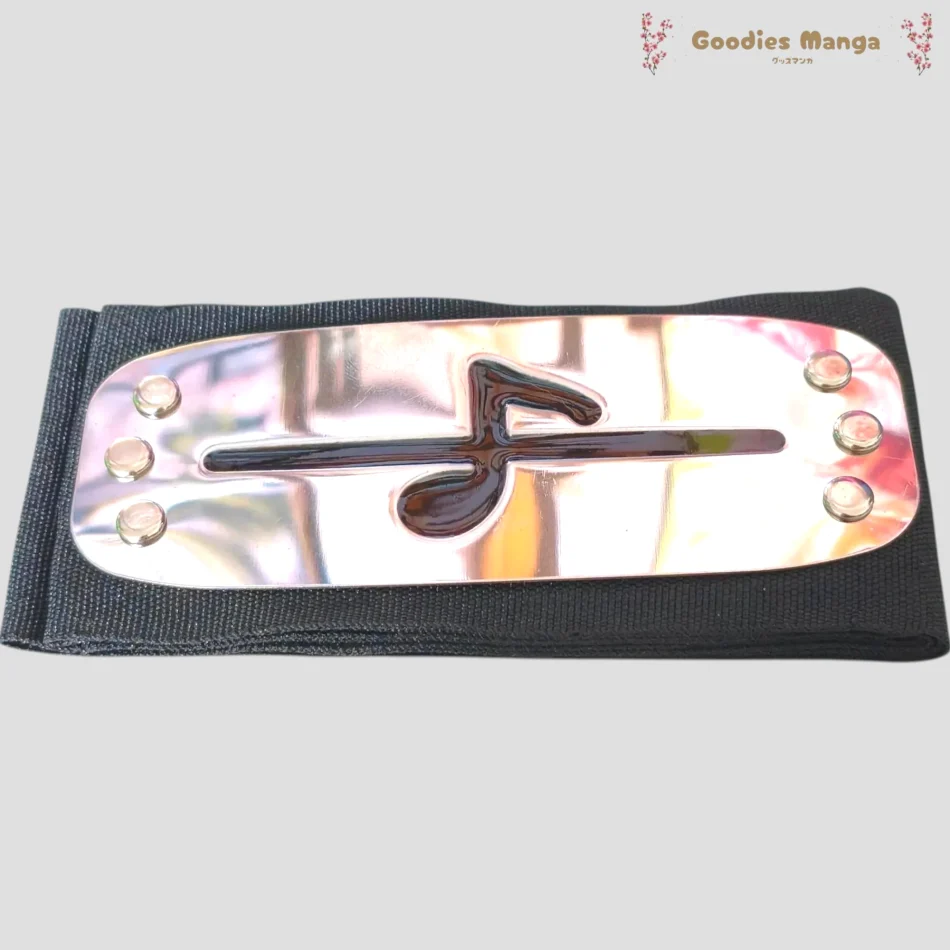 Bandeau frontal Oto barré - Naruto de face