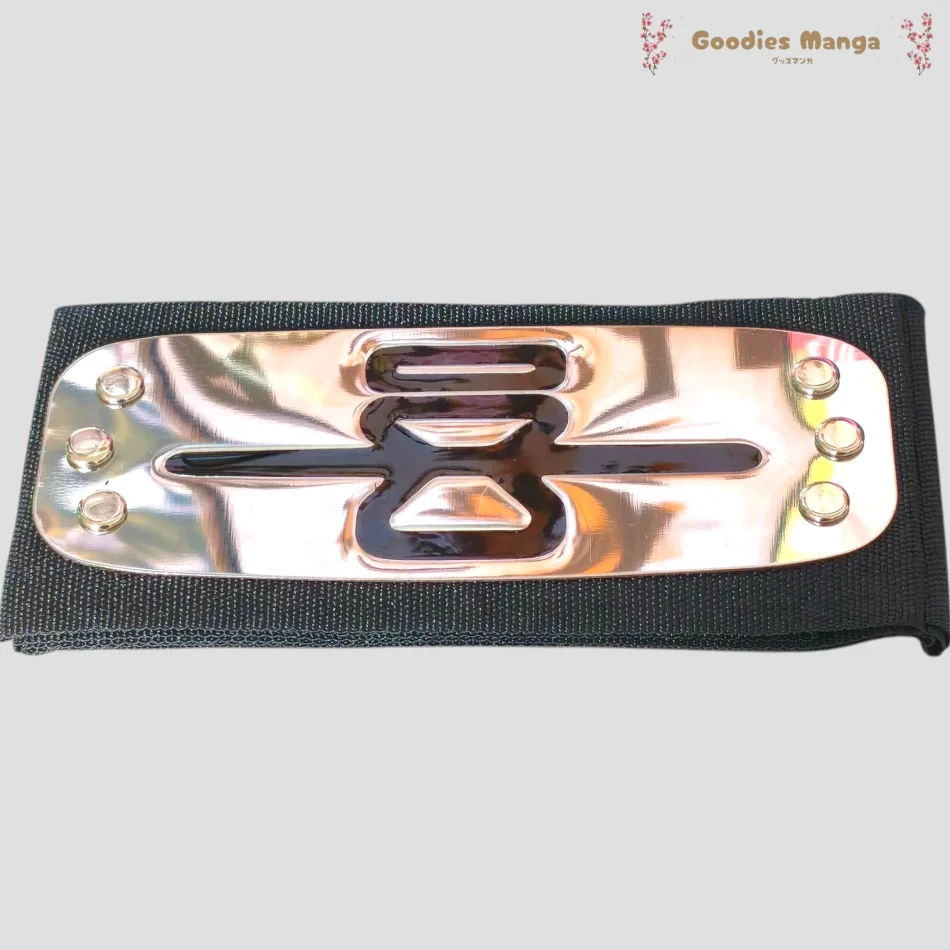 Bandeau frontal Suna barré - Naruto de face