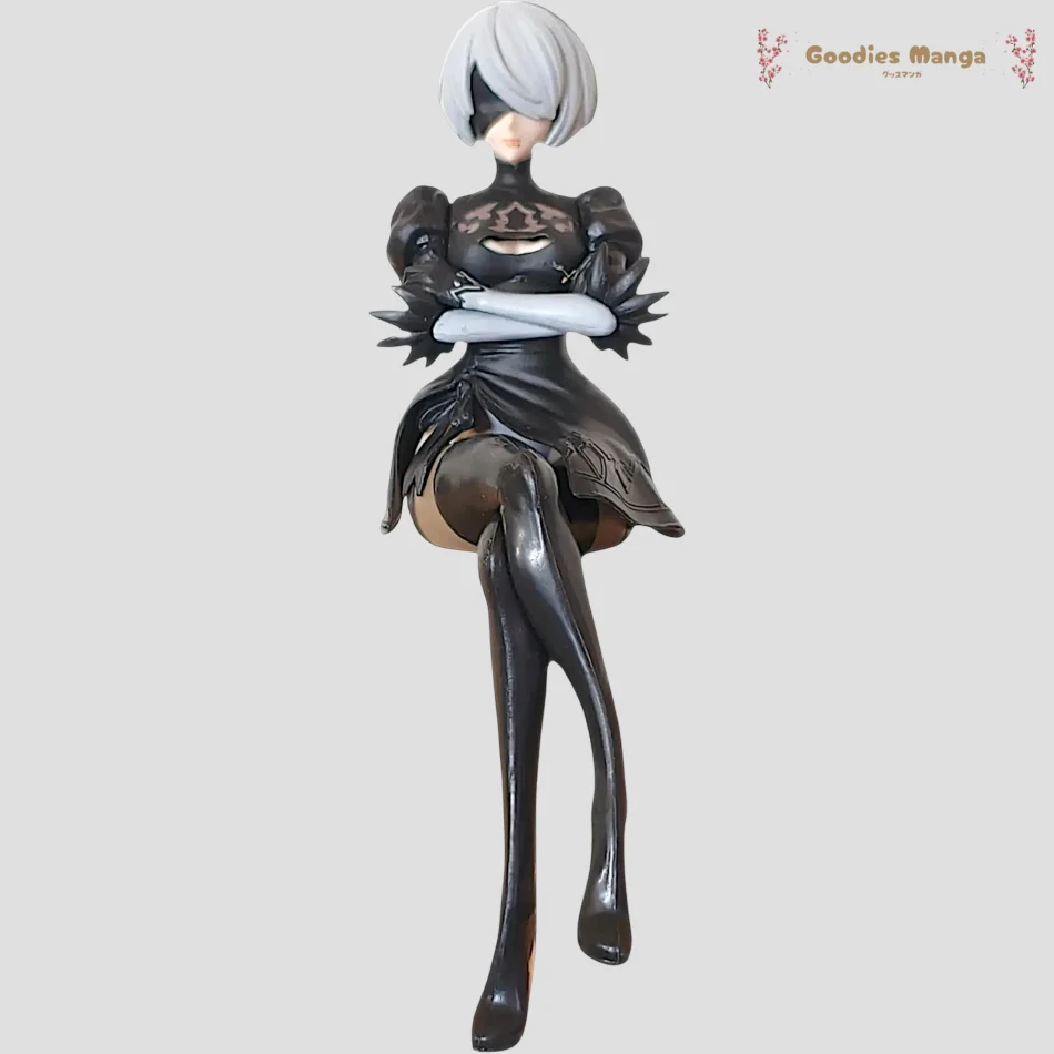 Figurine 2B – YoRHa – NieR Automata – Pose Assise de face