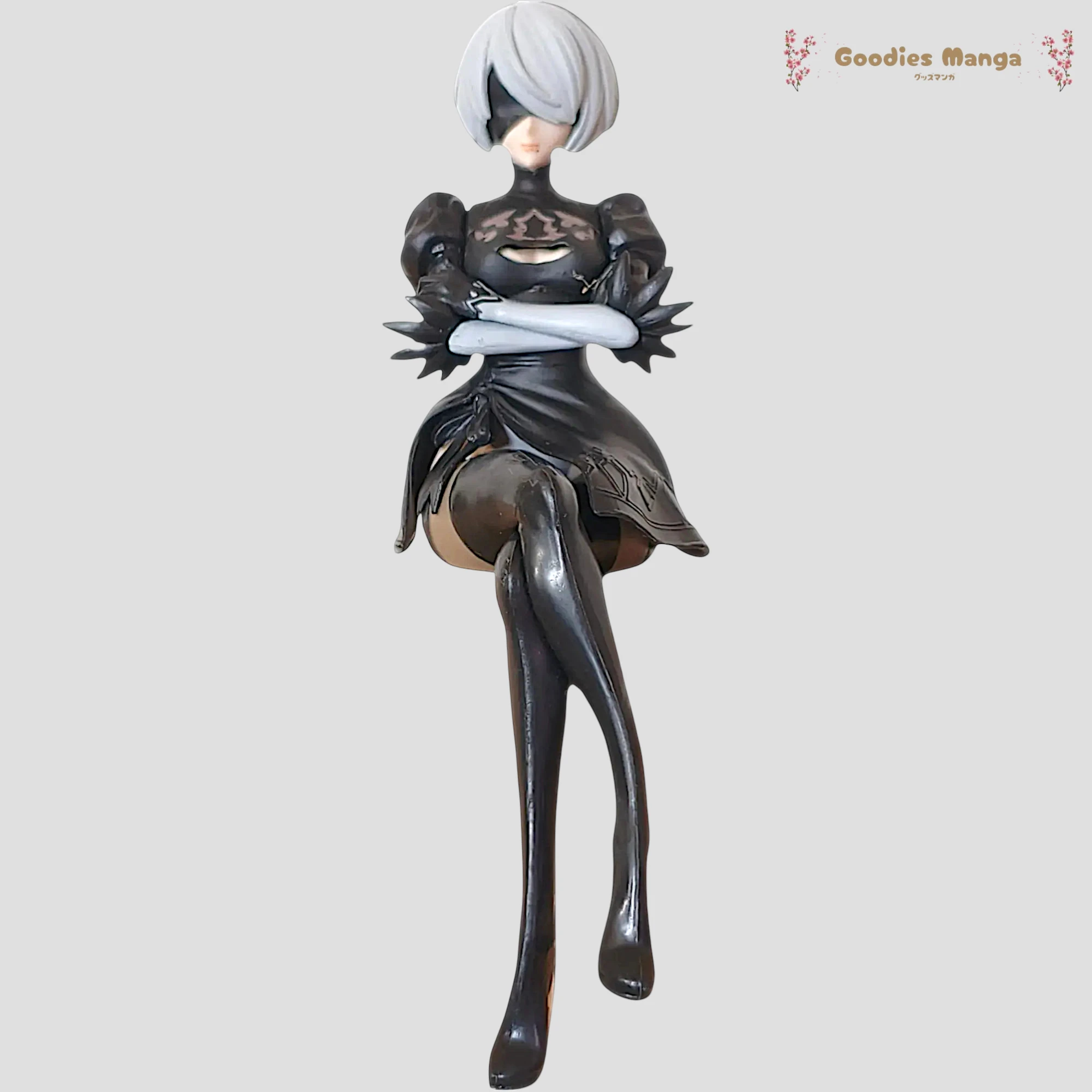 Figurine 2B – YoRHa – NieR Automata – Pose Assise de face