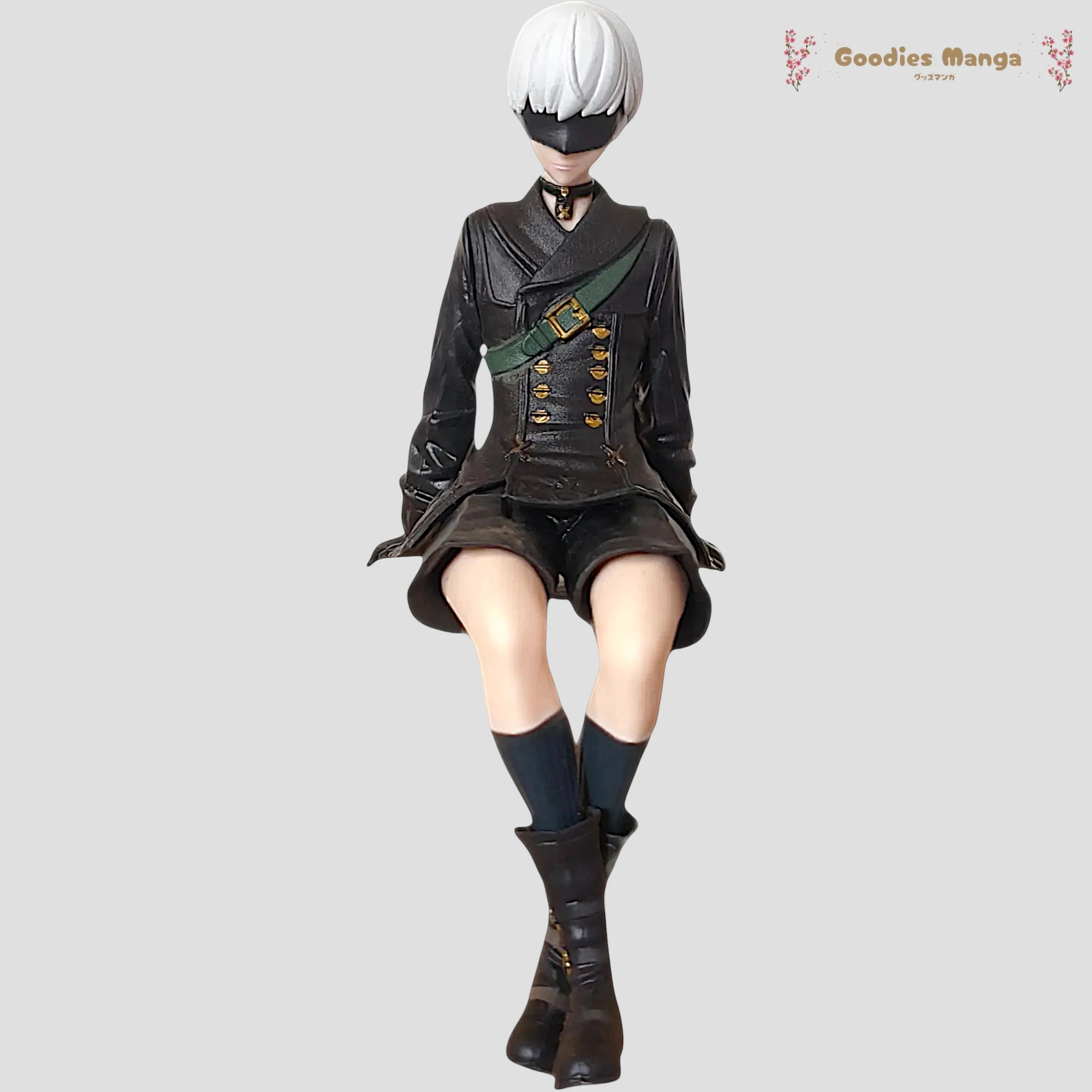 Figurine 9S – YoRHa – NieR Automata – Pose Assise de face