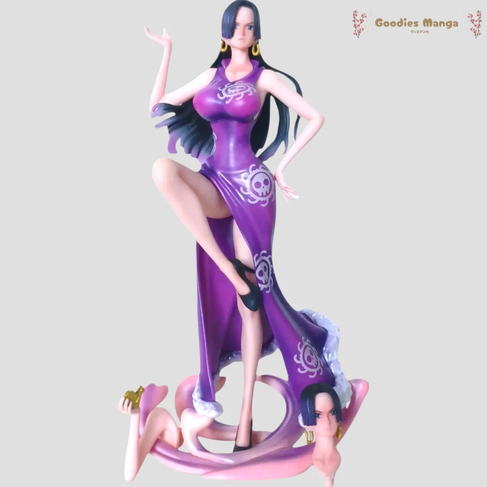 Figurine Boa Hancock – Robe violette fendue – One Piece de face