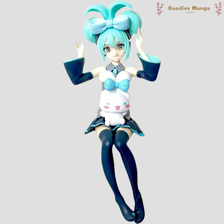Figurine Hatsune Miku assise avec son lapin – Vocaloid