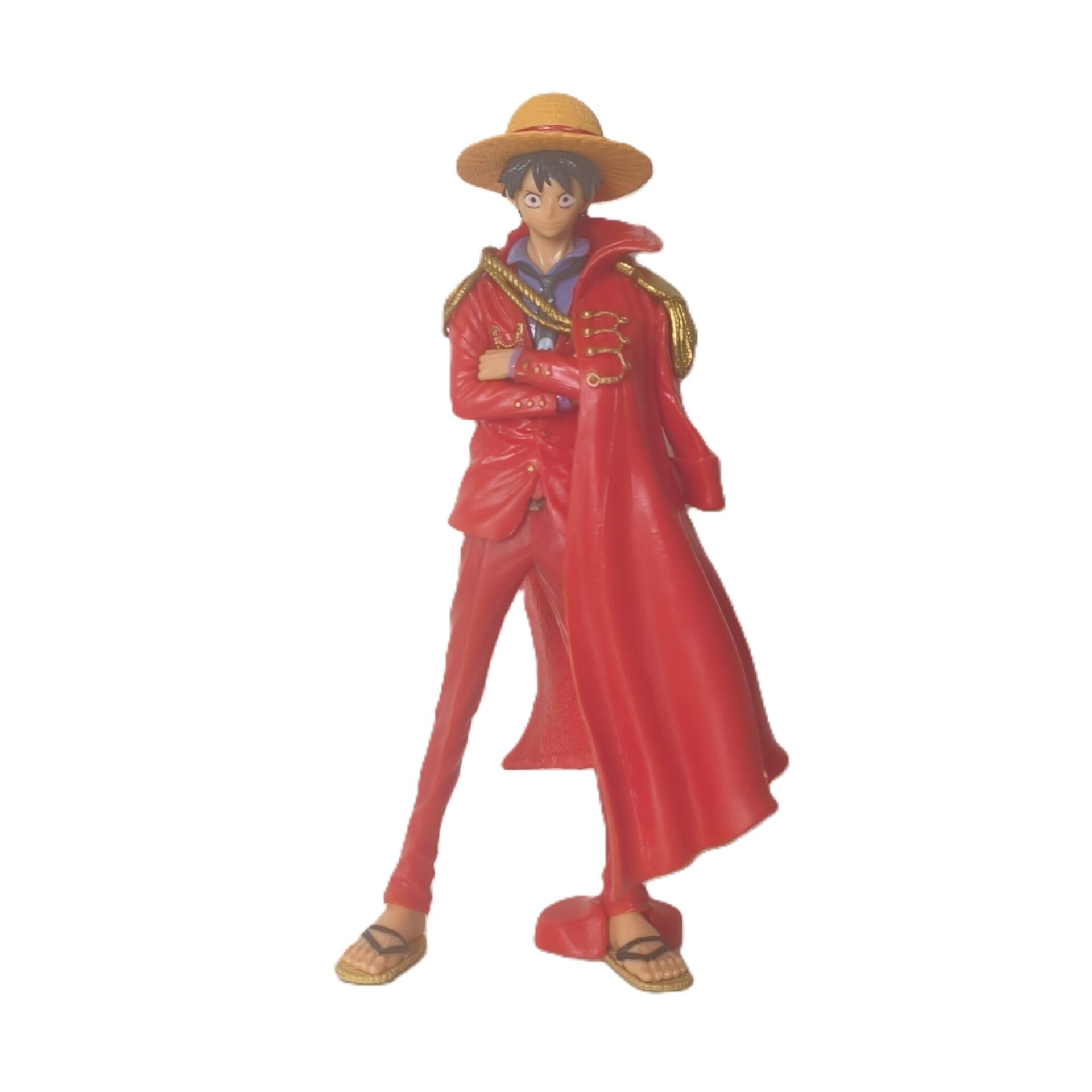 ONE PIECE Figurine Monkey D Luffy en tenue rouge avec sa cape
