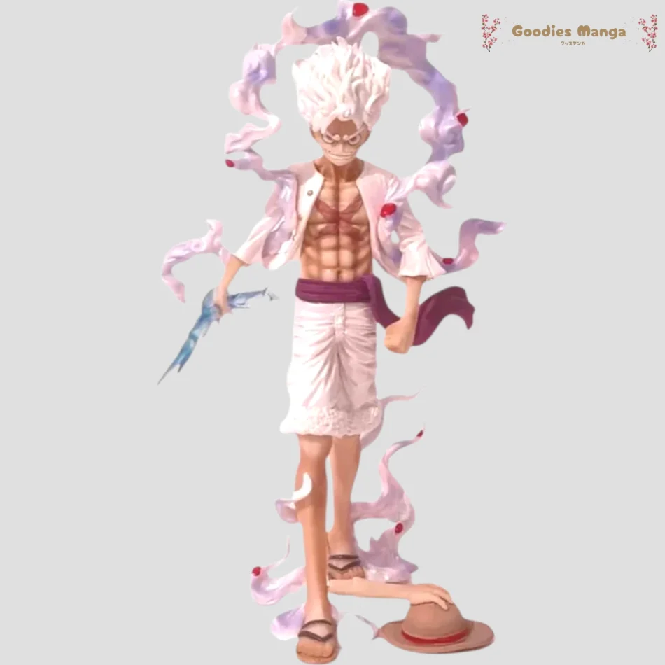 Figurine Monkey D. Luffy – Gear 5 Tenant un éclair – One Piece de face