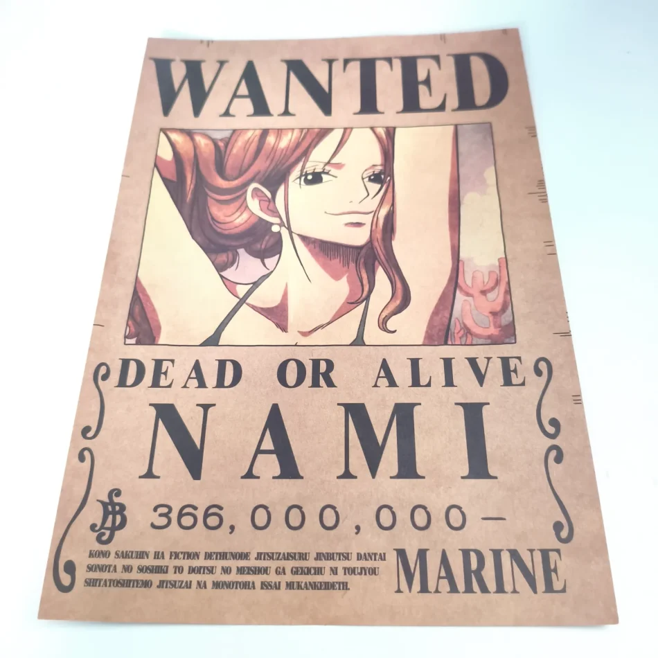 ONE PIECE Affiche Avis de recherche Nami