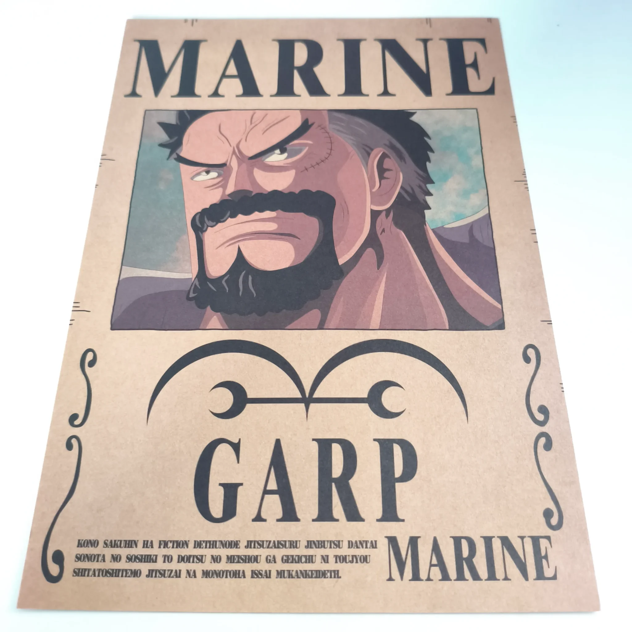 ONE PIECE Affiche Avis de recherche Garp