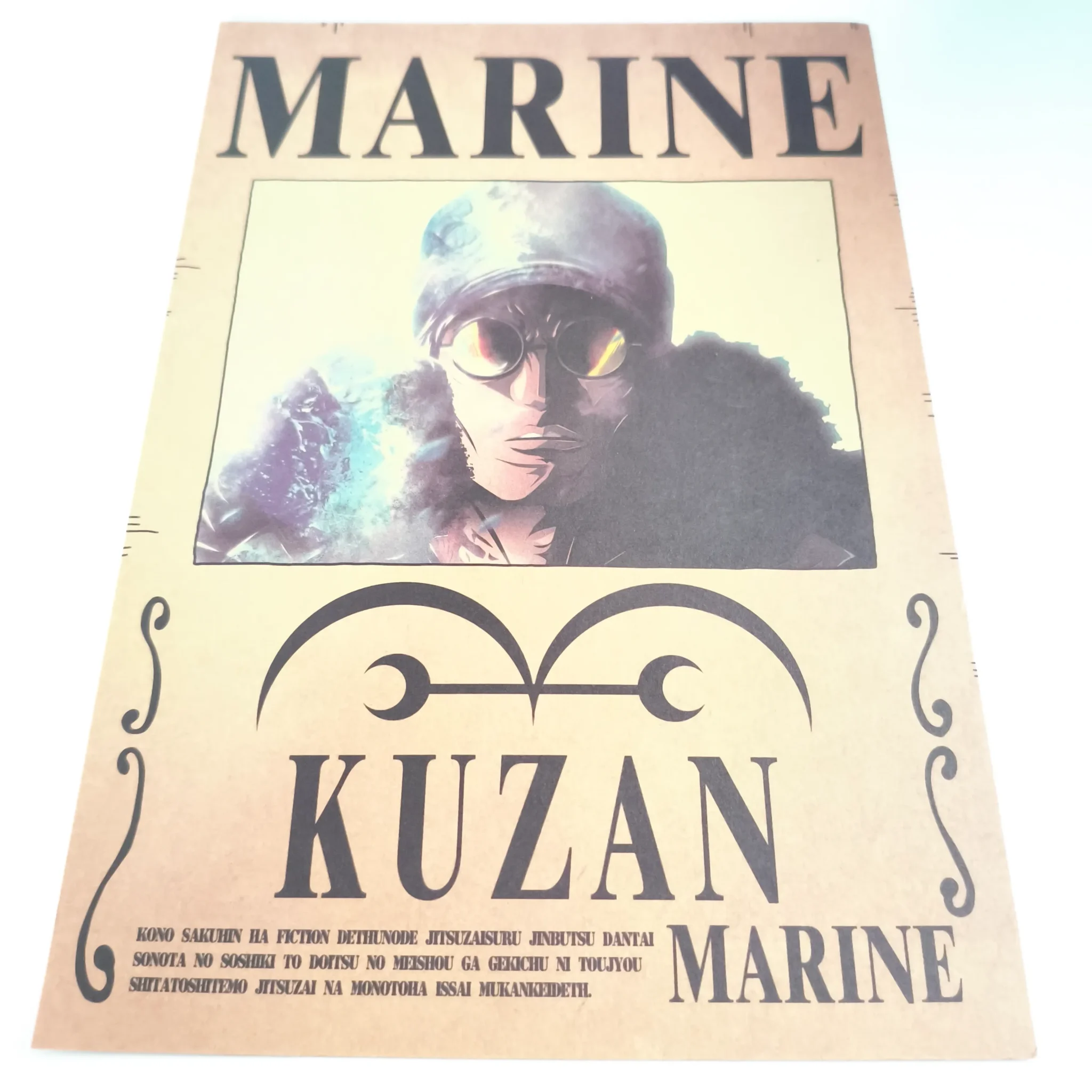 ONE PIECE Affiche Avis de recherche Kuzan