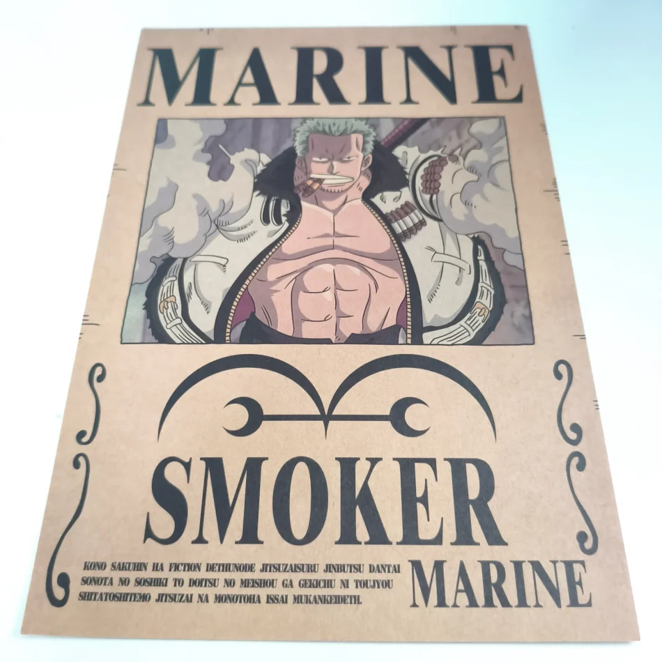 ONE PIECE Affiche Avis de recherche Smoker