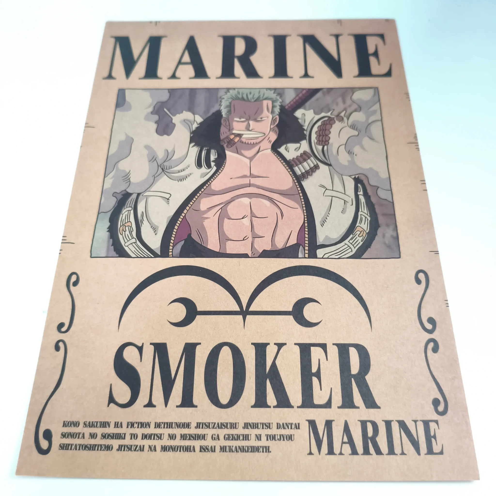ONE PIECE Affiche Avis de recherche Smoker