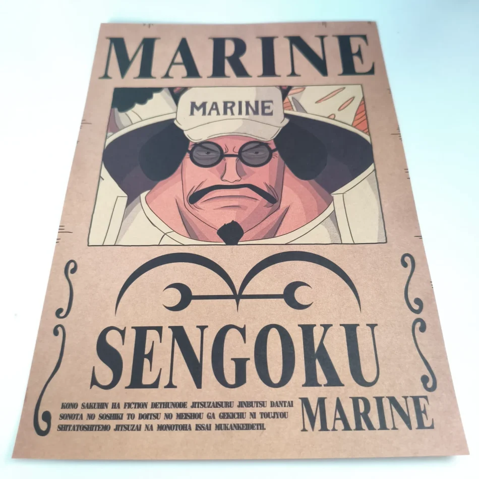 ONE PIECE Affiche Avis de recherche Sengoku