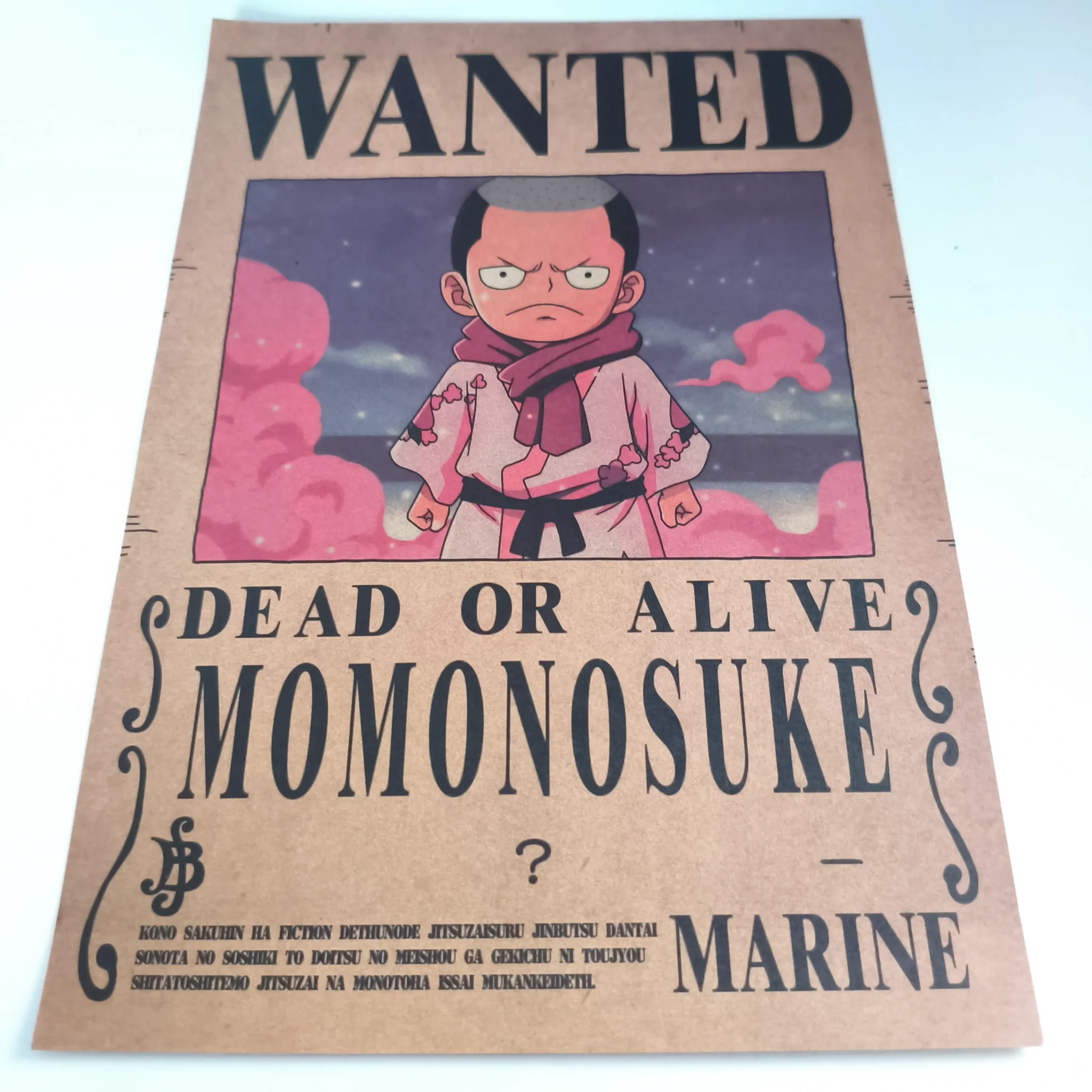ONE PIECE Affiche Avis de recherche Momonosuke