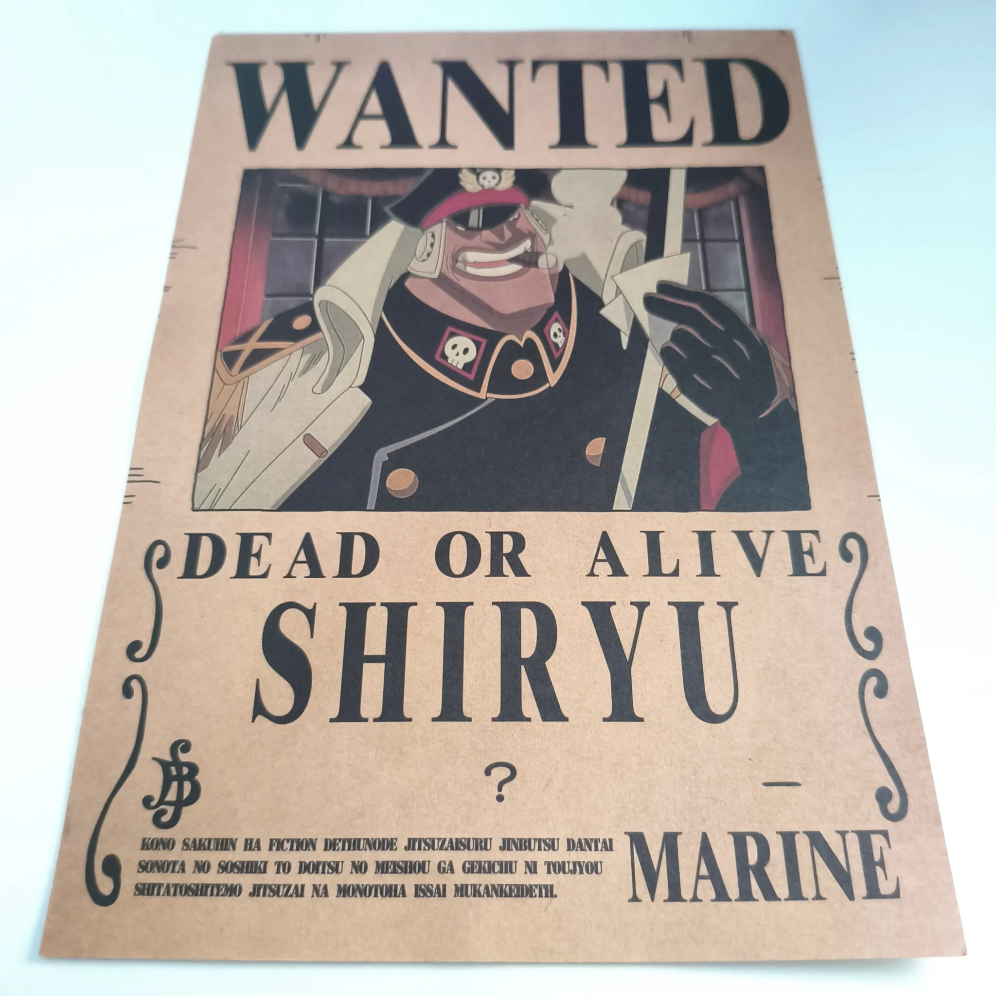 ONE PIECE Affiche Avis de recherche Avalo Pizarro