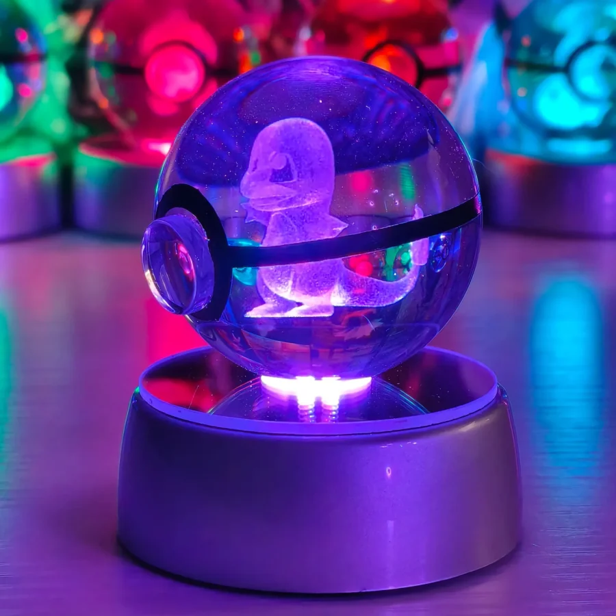 POKEMON Veilleuse Pokéball Salamèche LED