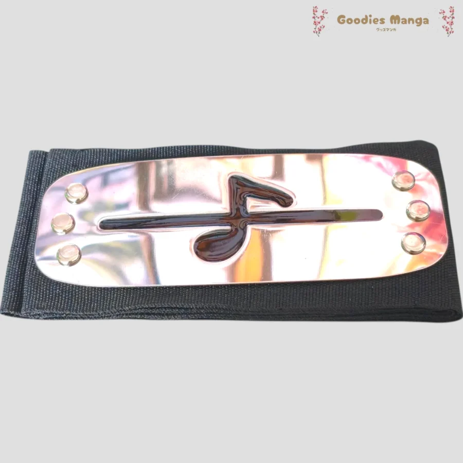 Bandeau frontal Oto barré - Naruto de face