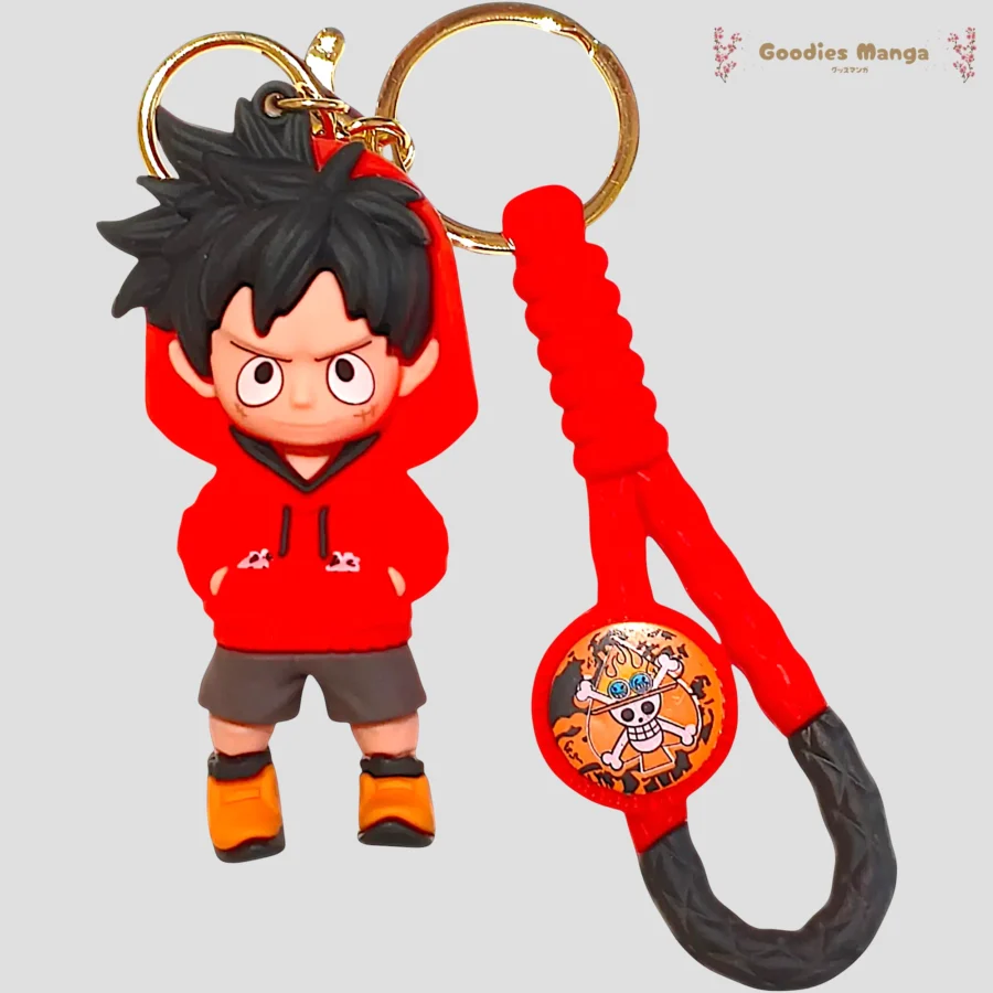 Porte clés Monkey D. Luffy – Sweat à Capuche – One Piece de face