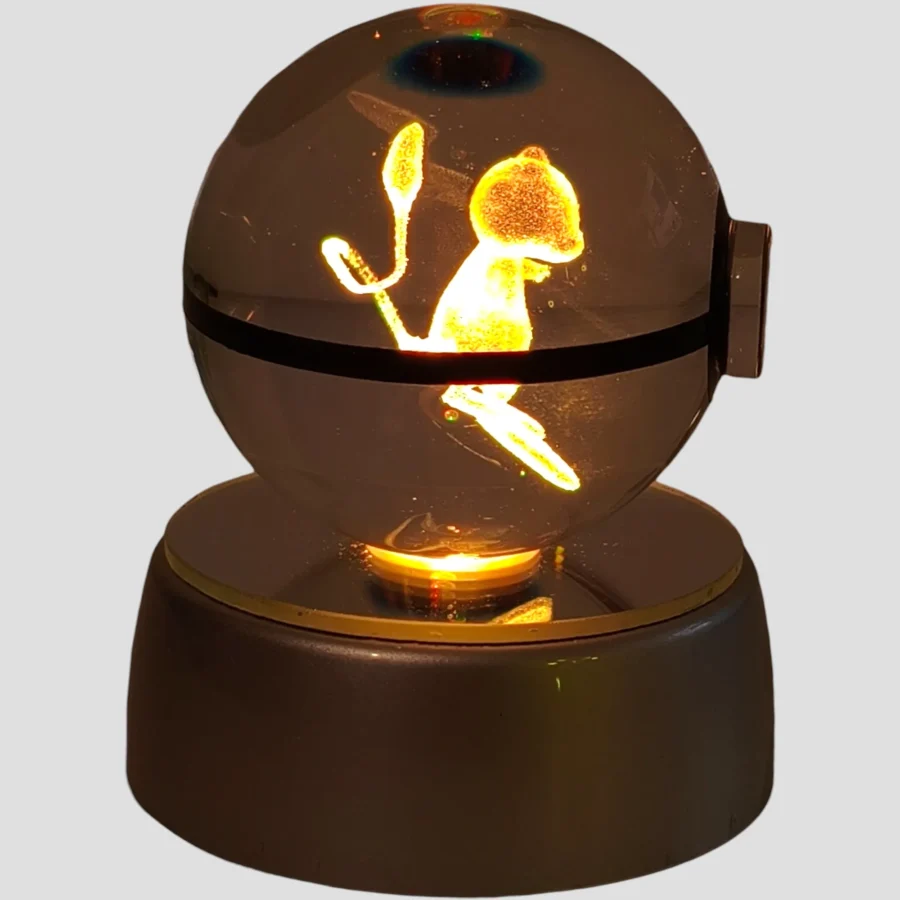 Veilleuse Pokéball – Mew – LED Pokémon de face
