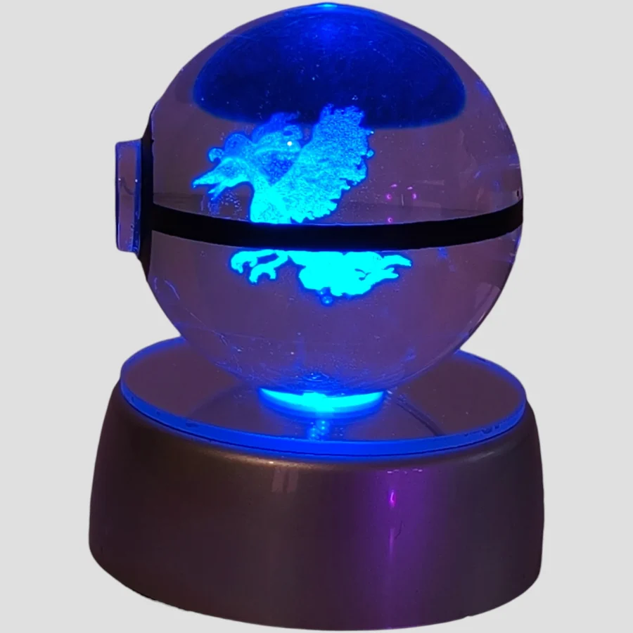 Veilleuse Pokéball – Sulfura – LED Pokémon de face