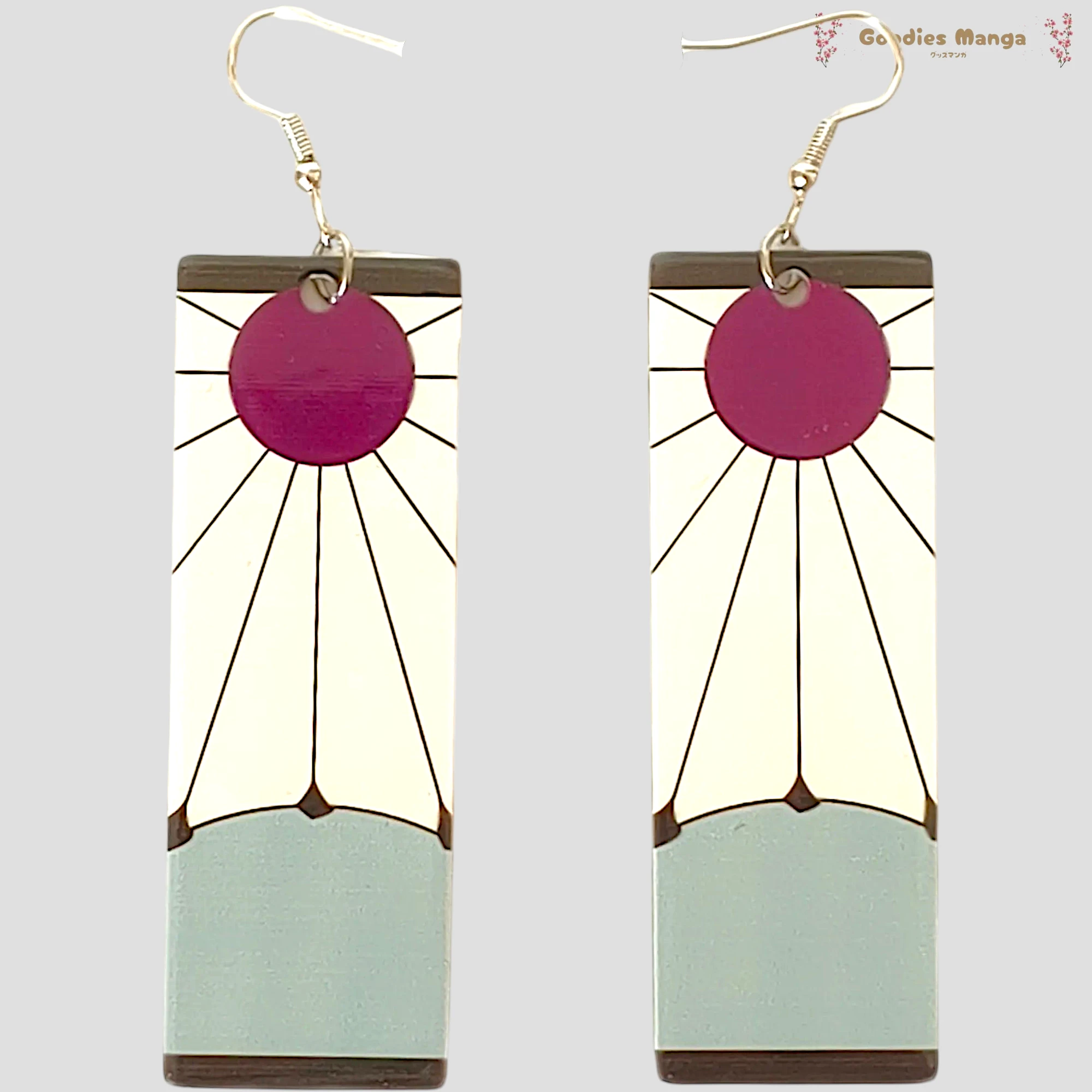 Boucles d’oreilles Tanjiro Kamado – Demon Slayer de face