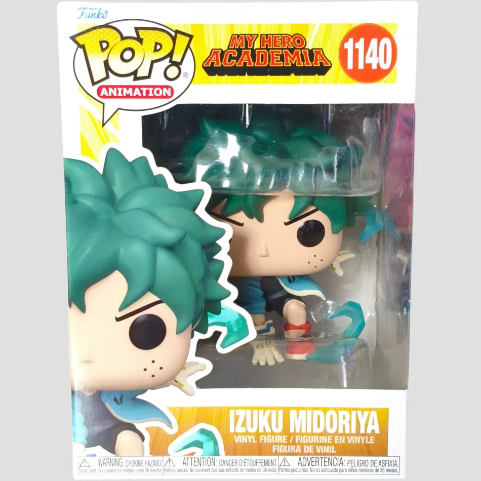 Figurine Funko Pop Animation My Hero Academia Izuku Midoriya with Gloves de face