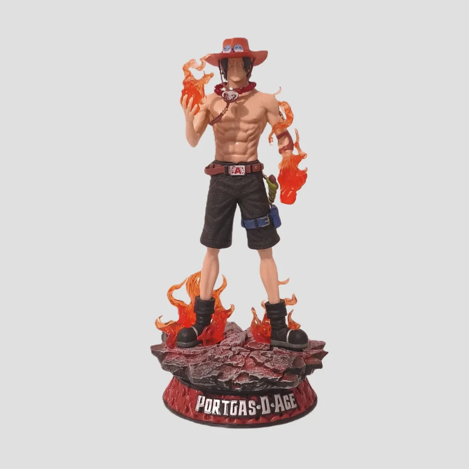 Portgas D Ace statuette One Piece de face