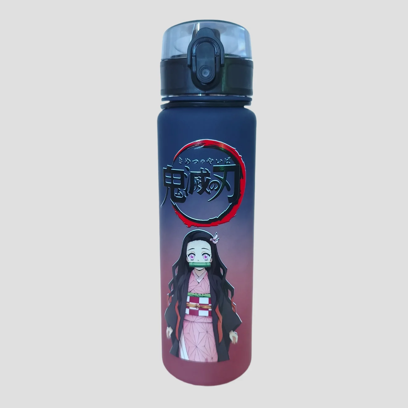 Gourde Nezuko Kamado – Édition Bleu & Rouge de face