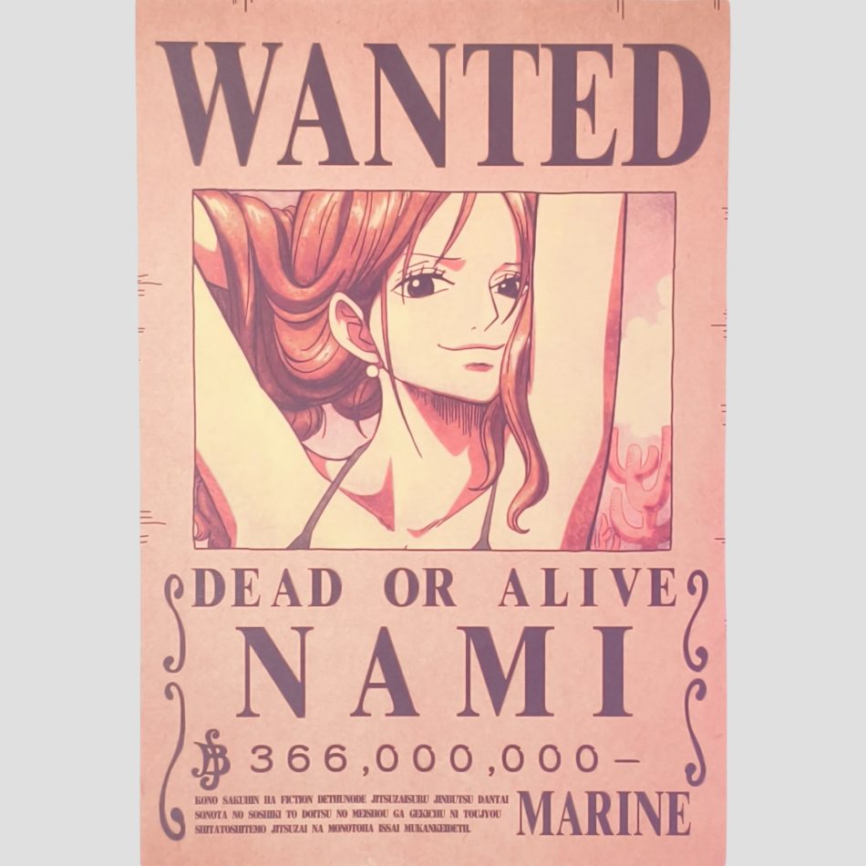 Affiche Avis de recherche Nami – ONE PIECE