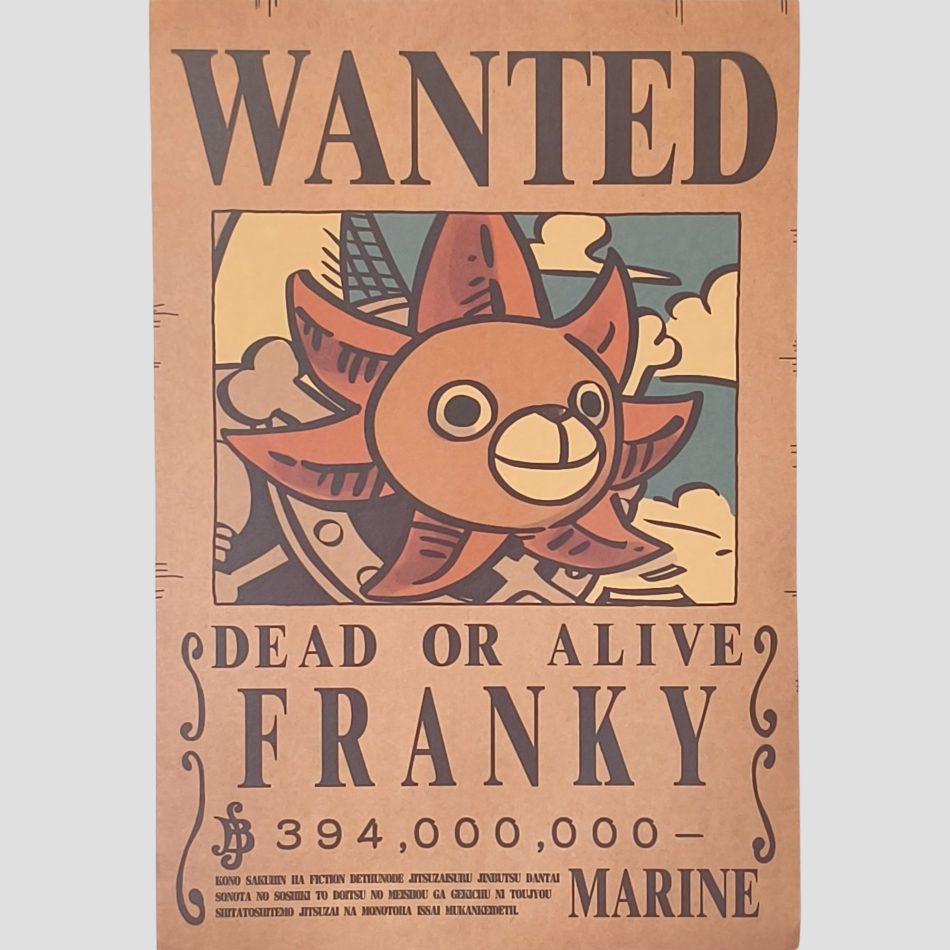 Affiche Avis de recherche Franky – ONE PIECE