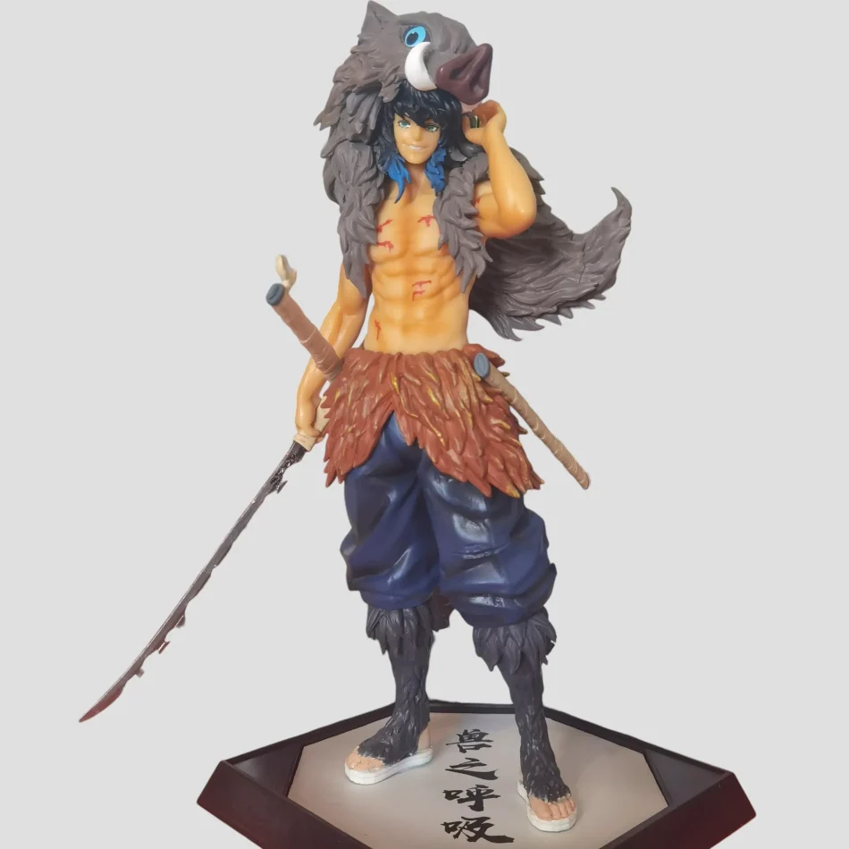 Figurine Inosuke Hashibira style original - Demon Slayer de face