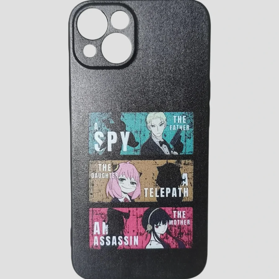 Coque iPhone 13 Design en panneaux colorés - Spy x Family