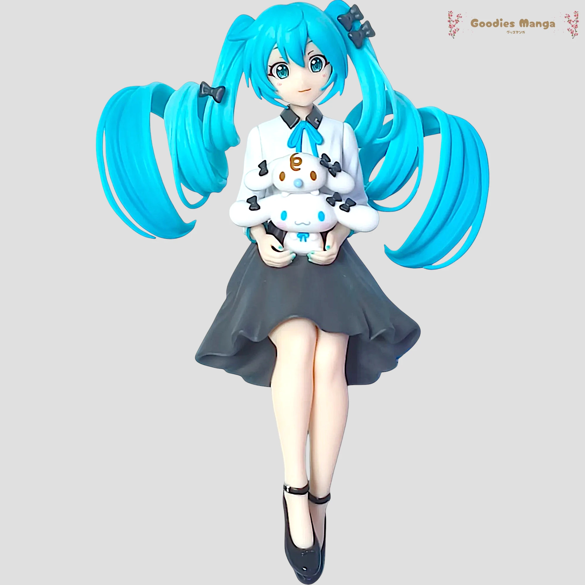 Figurine Hatsune Miku × Cinnamoroll Osumashi Ver. Chokonose Premium de face