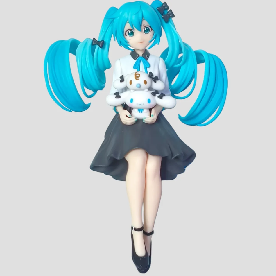Figurine Hatsune Miku × Cinnamoroll Osumashi Ver. Chokonose Premium de face