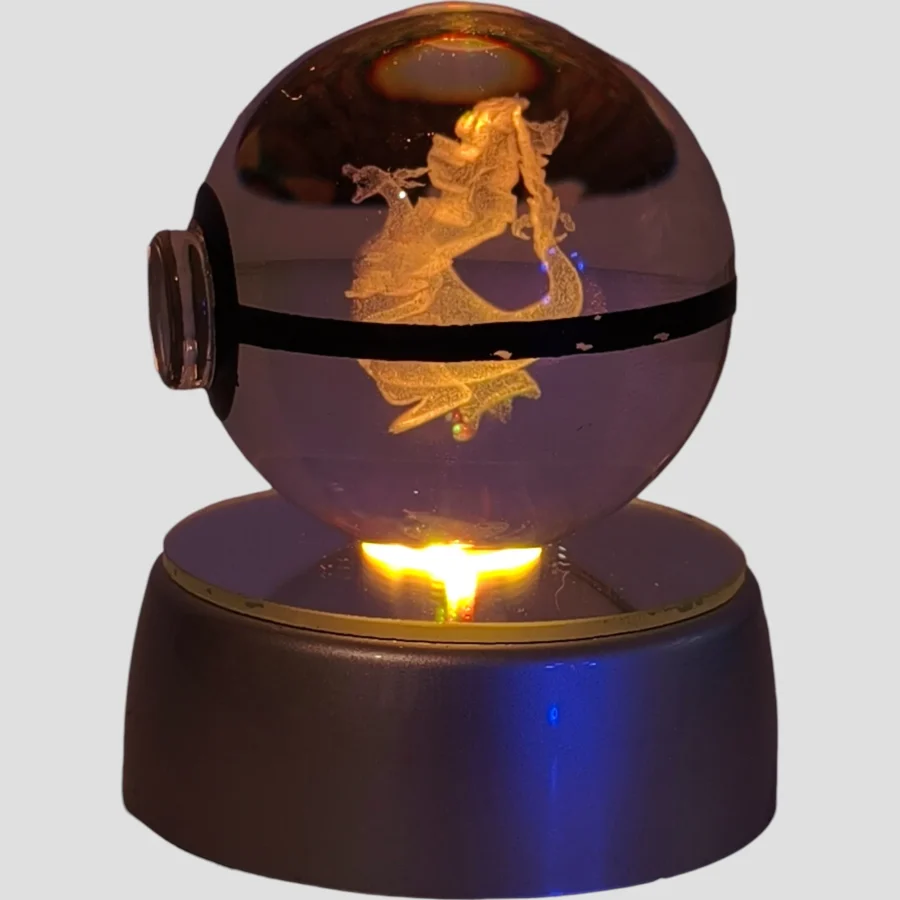 Veilleuse Pokéball – Dracaufeu Gigamax – LED Pokémon de face