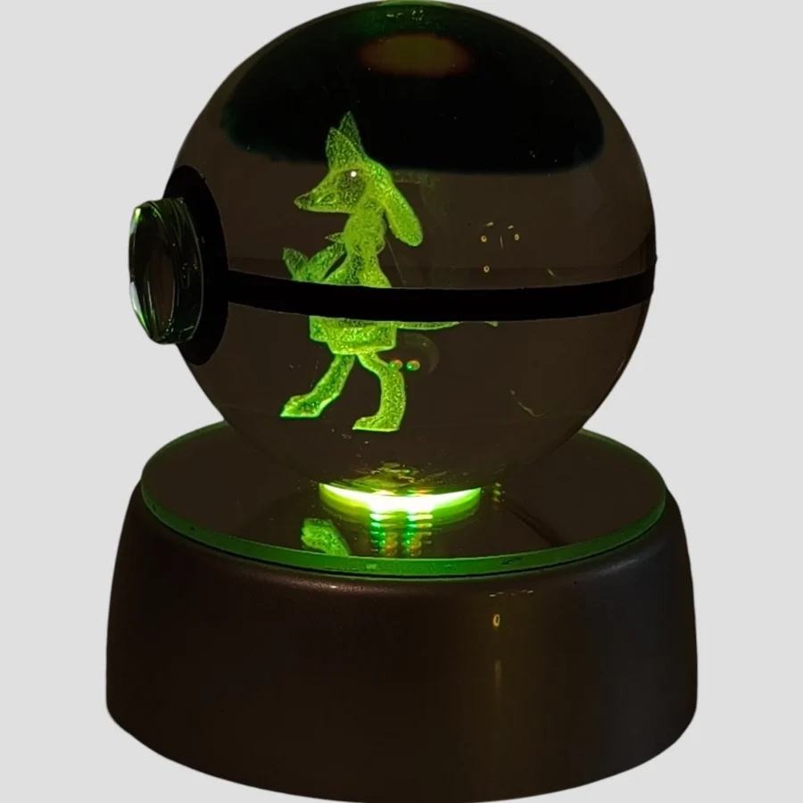 Veilleuse Pokéball – Lucario – LED Pokémon de face