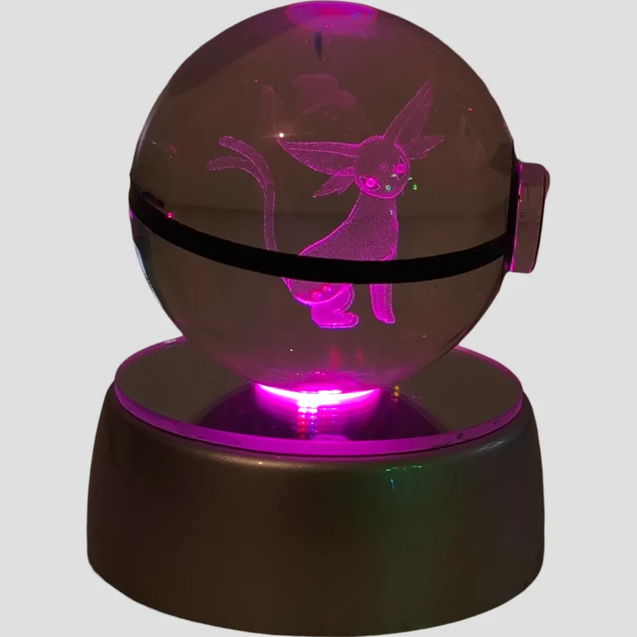 Veilleuse Pokéball – Mentali – LED Pokémon de face
