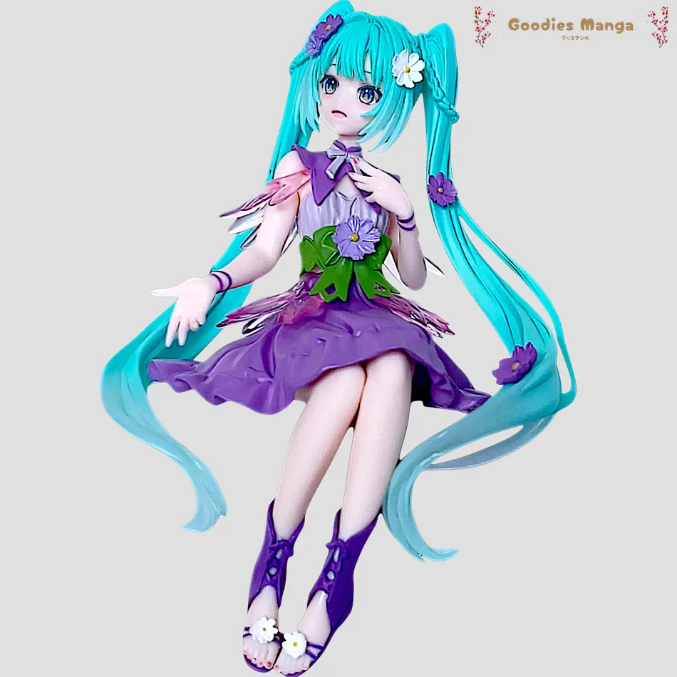 Figurine Hatsune Miku Flower Fairy Purple Cosmos FuRyu 14 cm Officielle