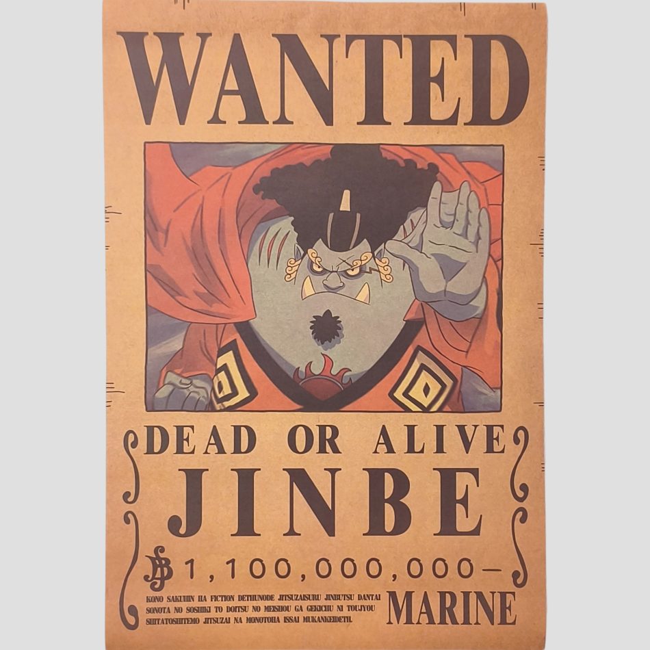 Affiche murale One Piece - Avis de recherche Jinbe