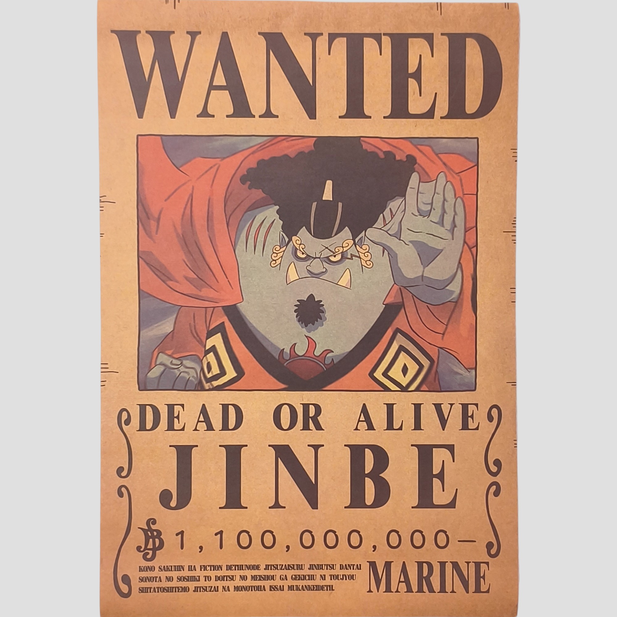 Affiche murale One Piece - Avis de recherche Jinbe