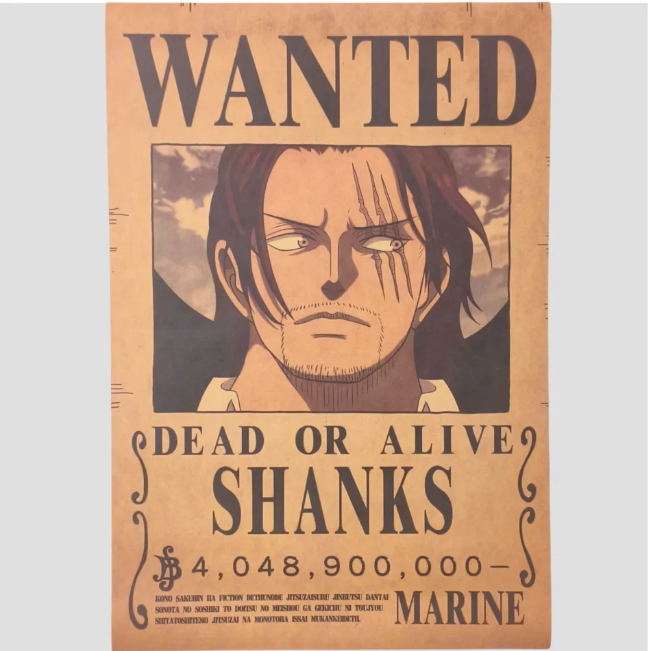 Affiche murale One Piece - Avis de recherche Shanks