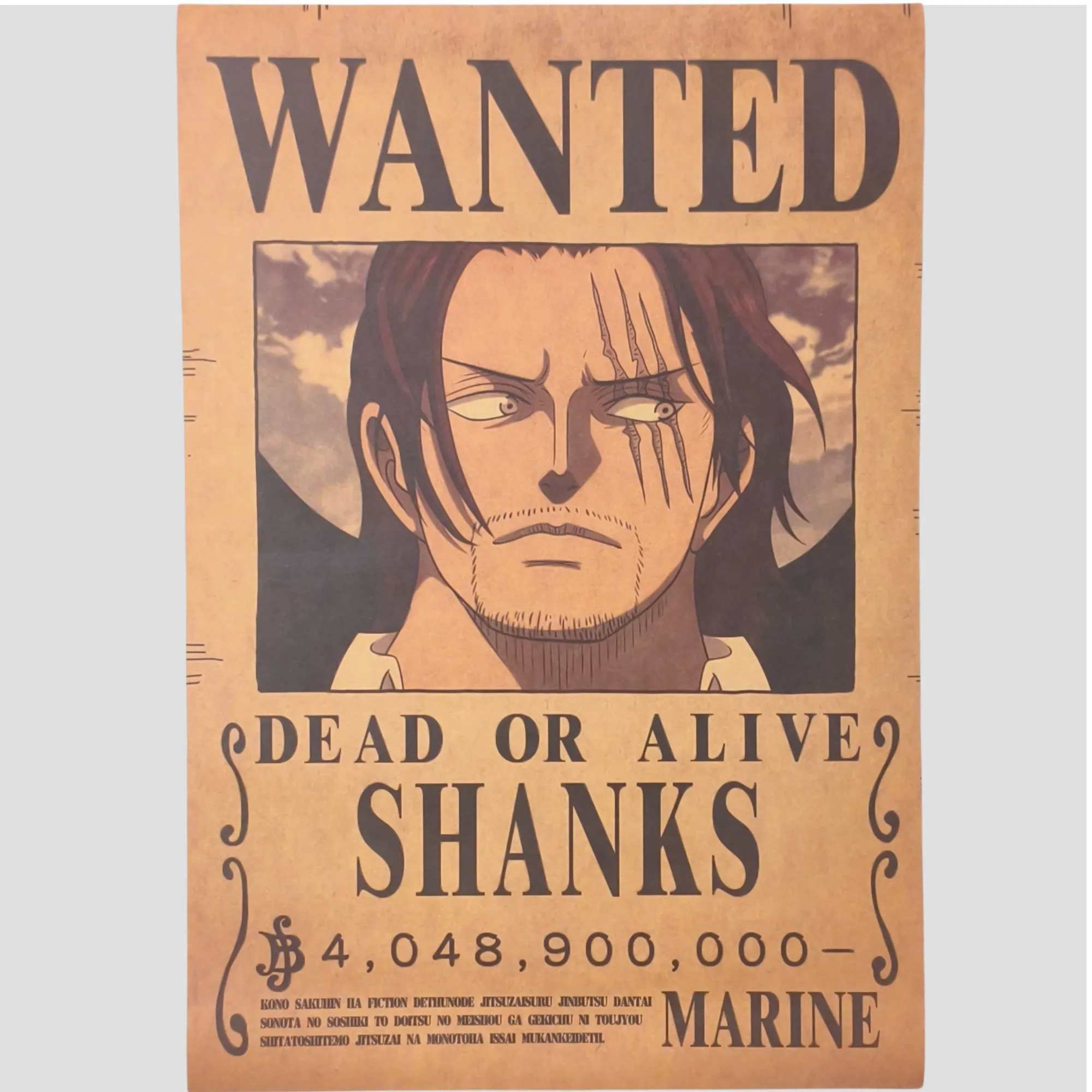 Affiche murale One Piece - Avis de recherche Shanks