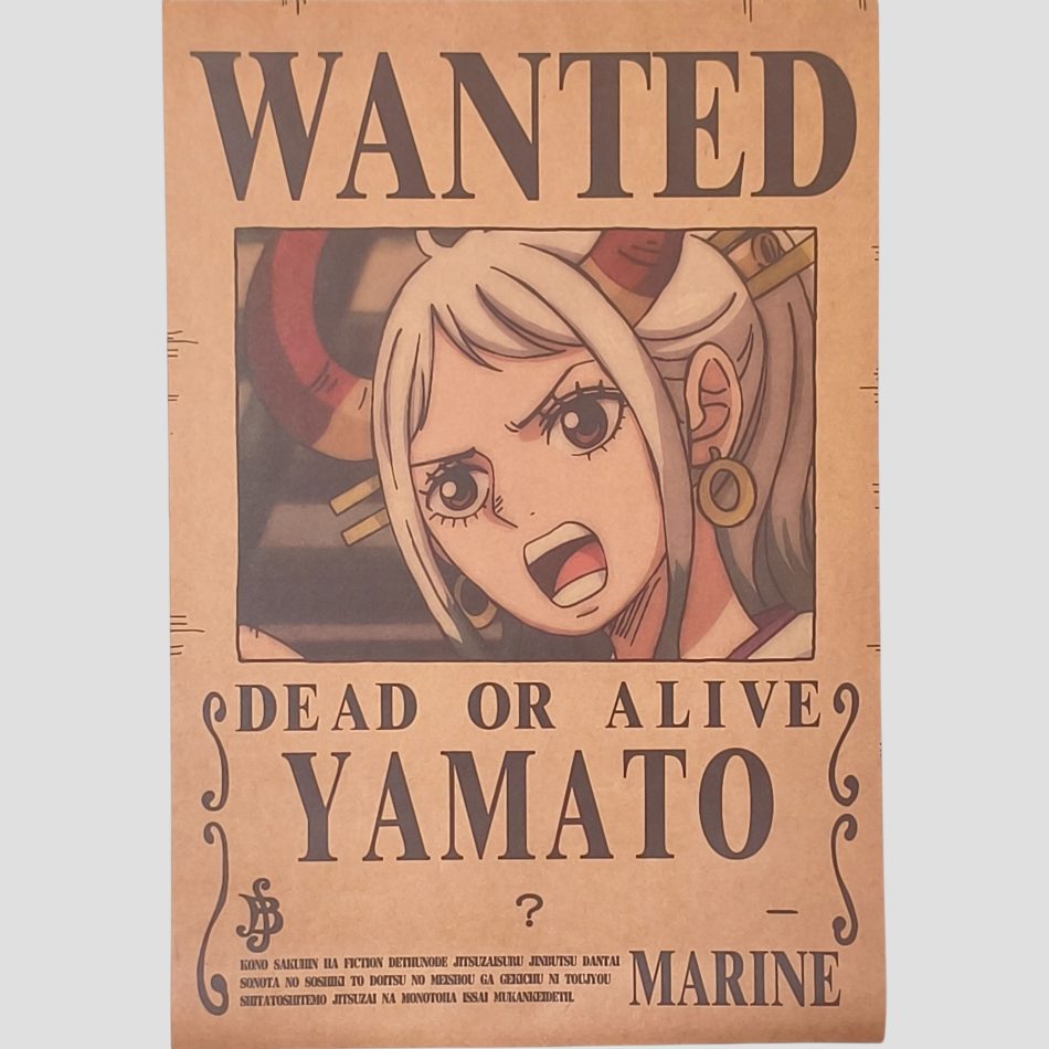 Affiche murale One Piece - Avis de recherche Yamato
